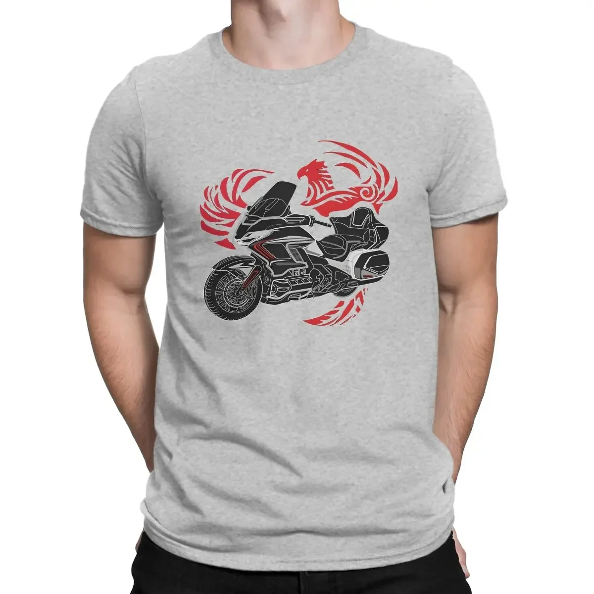 Goldwing Legend Motorcycle Men TShirt H-Hondda Crewneck Tops Fabric T Shirt Funny Top Quality Gift Idea