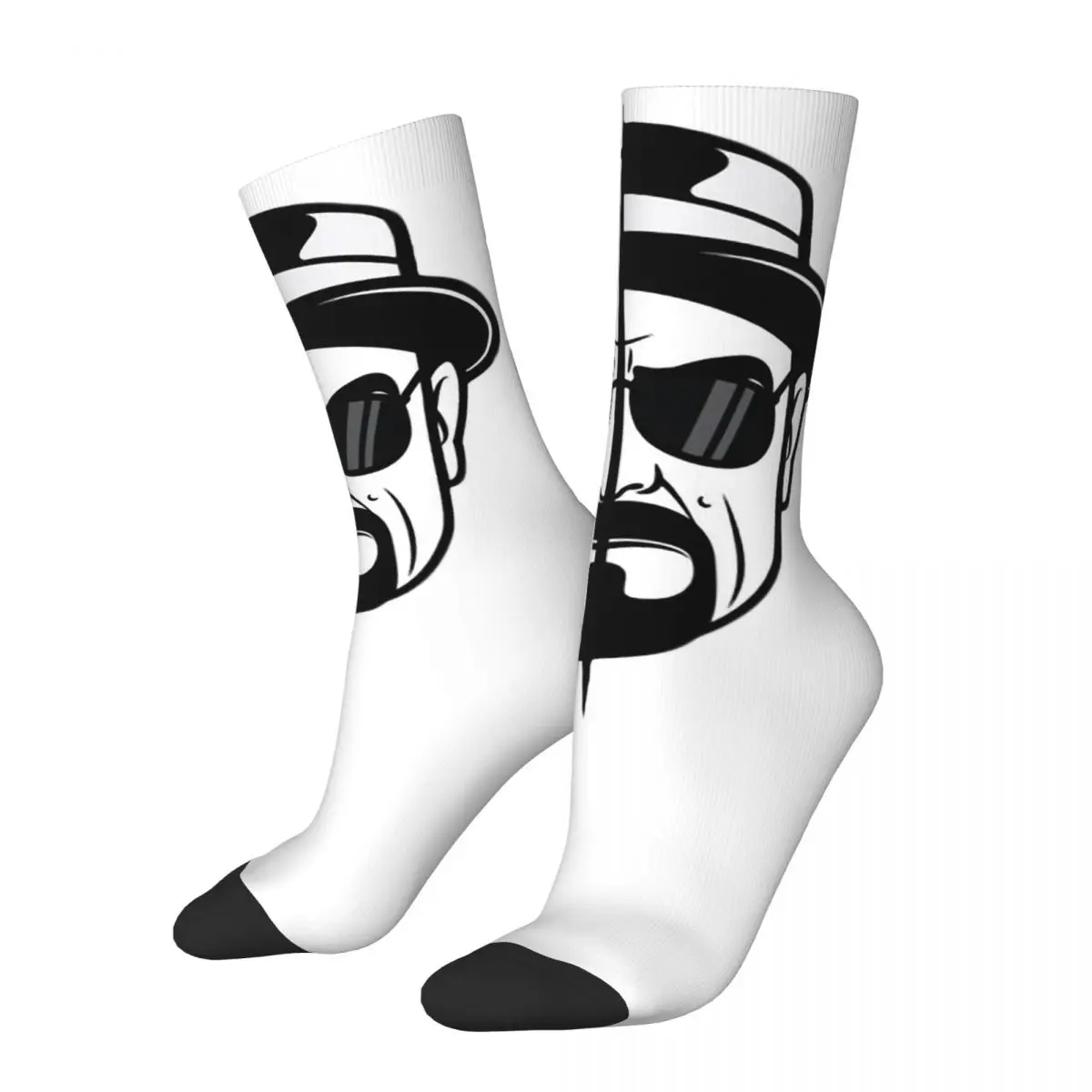 

Heisenberg Head Breaking Bad Unisex Socks Warm 3D Print Happy Socks Street Style Crazy Sock