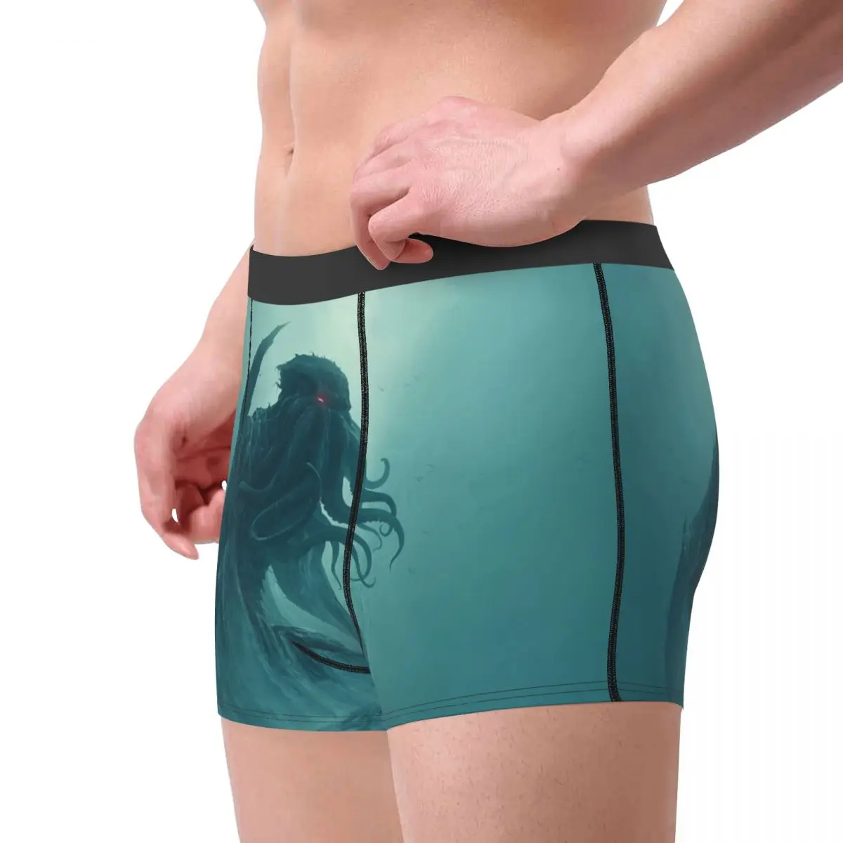 Man Lovecraft And Cthulhu Boxer Briefs Shorts Panties Soft Underwear Mysticism Male Novelty Plus Size Underpants