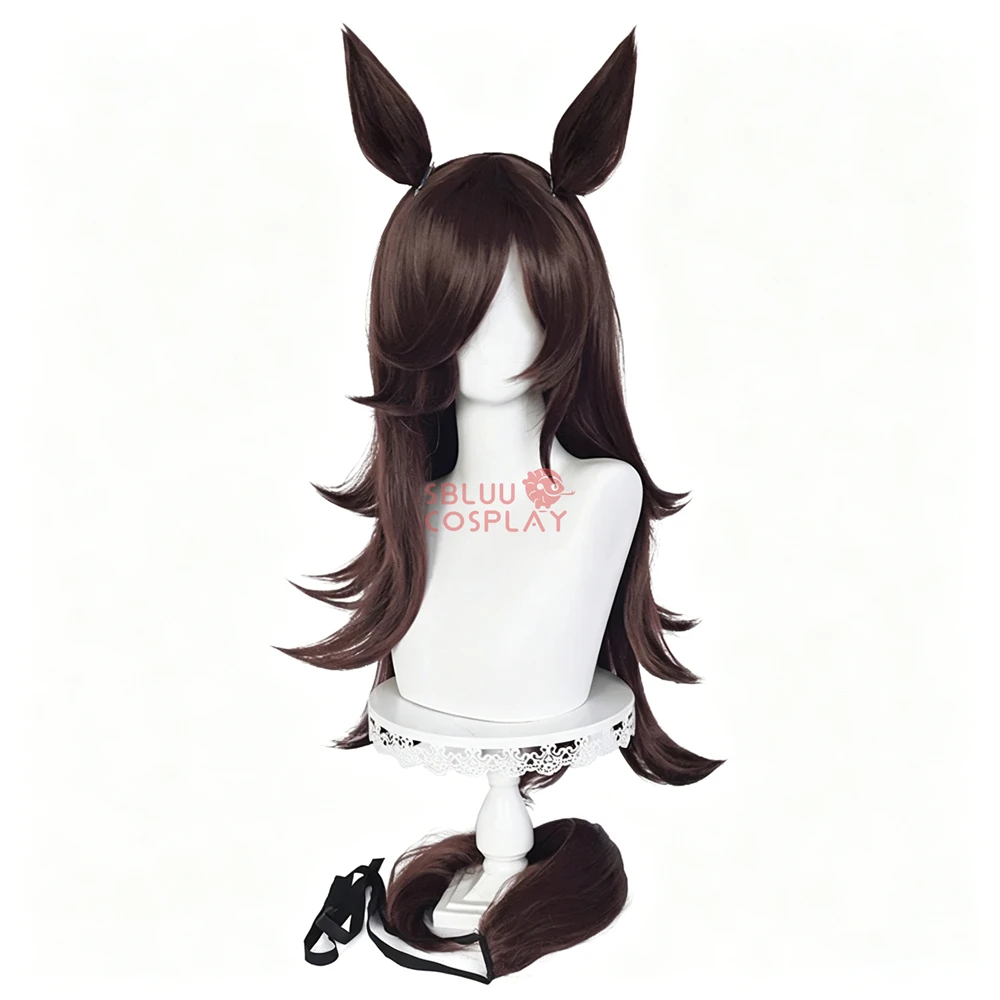 SBluuCosplay UMPD Rice Shower Cosplay Wig Ears Tail Game Roleplay Party Costume Prop Synthetic Hair Heat Resistant Fiber view 4