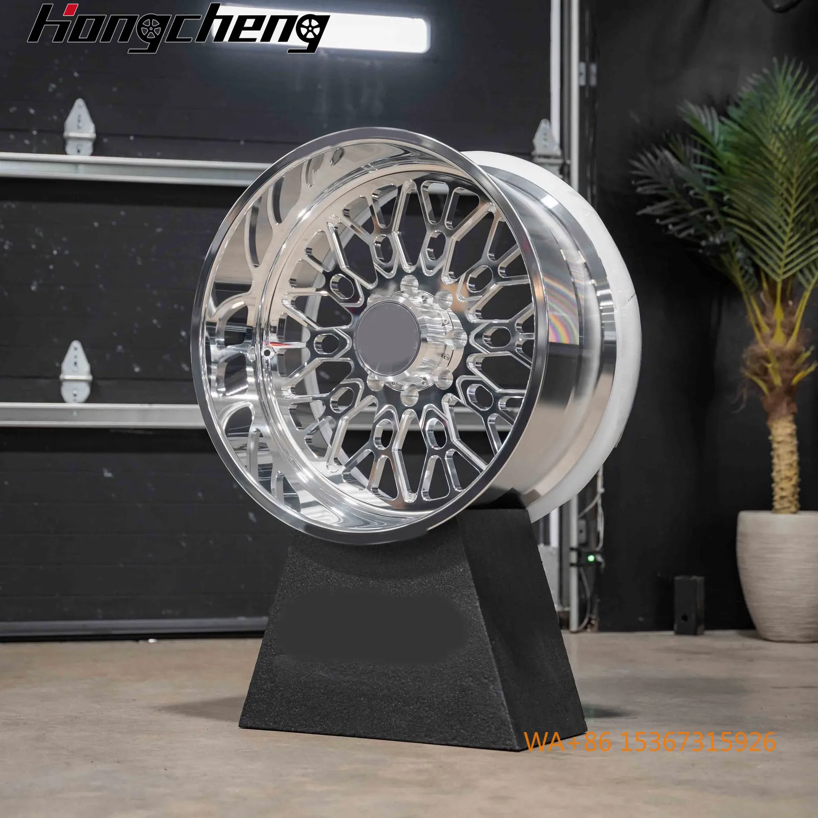 

24x14 Super Single Forged Truck Wheels 8x170/8x180/8x6.5 Polished 6061-T6 Floating Center Caps Offroad Rims