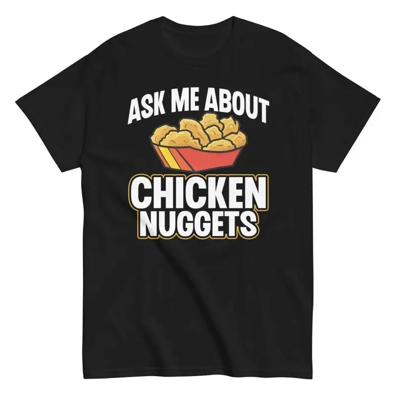 Funny Chicken Nugget Expert Cotton T Shirt Ask Me About