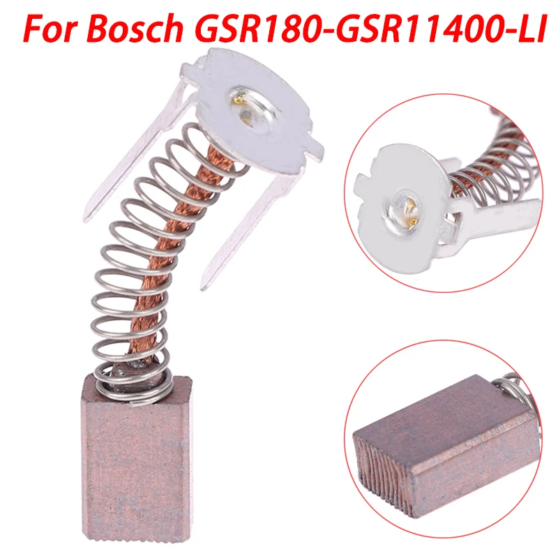 2PCS Motor Copper Carbon Brush For Bosch GSB 180-LI GSR 180-LI GSR140-LI GSB140-LI Replacement Carbon Brushes