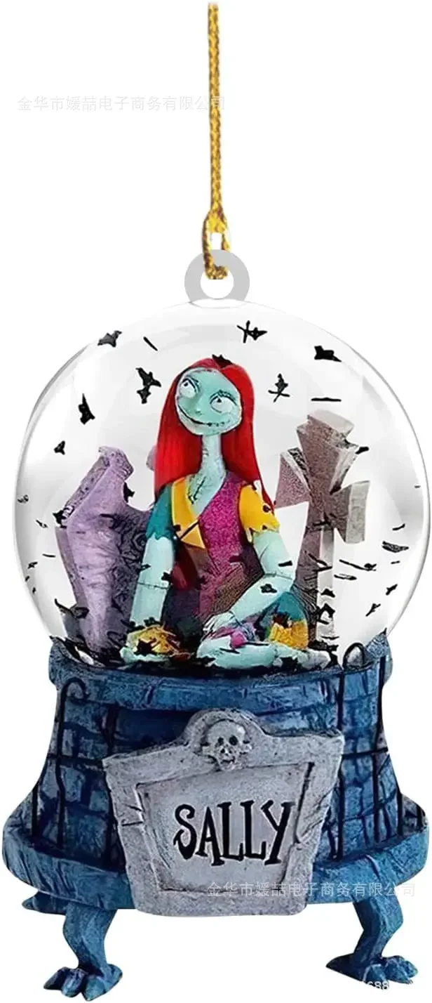 Nightmare Before Christmas Model Doll Pendant Disney Cartoon Jack Sally Anime Figure Christmas Tree Ornaments Halloween Props