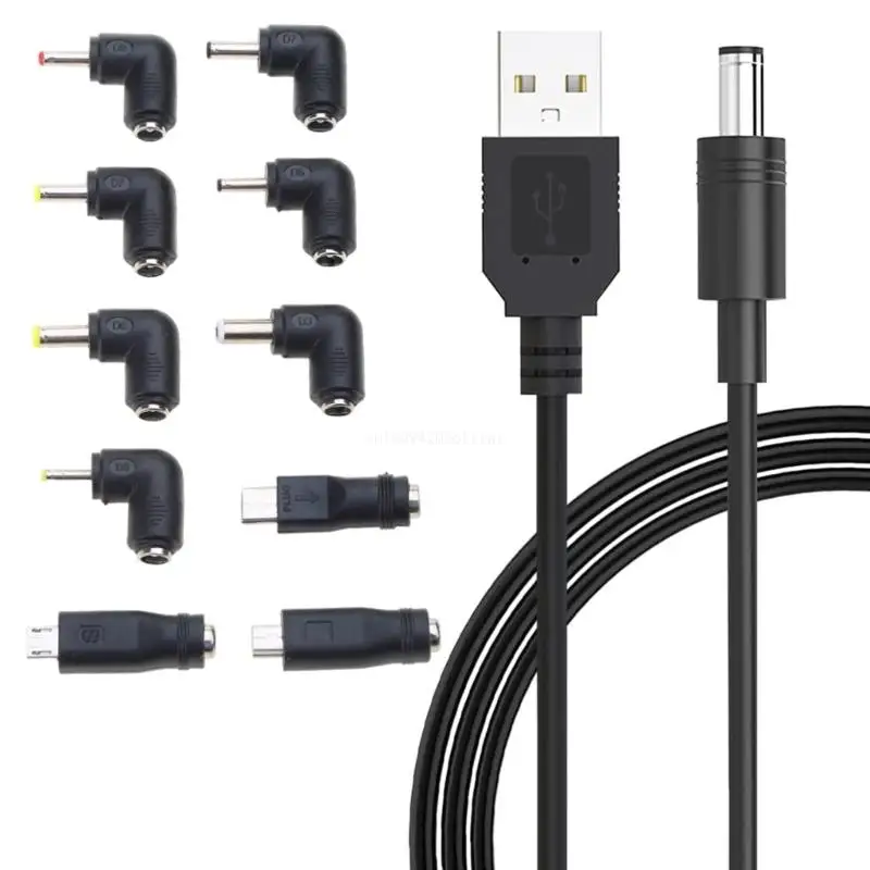 

USB to DC5V Converter Adapter Cable 10 Adapters USB To DC5V Charging Cable for Wifi Router Mini Fan Speaker Dropship