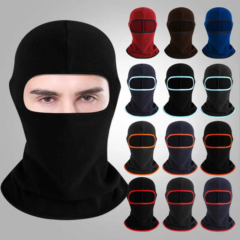 Fleece Warm Sports Face Mask Thickened Winter Head Cover Hat for Outdoor Cycling Skiing