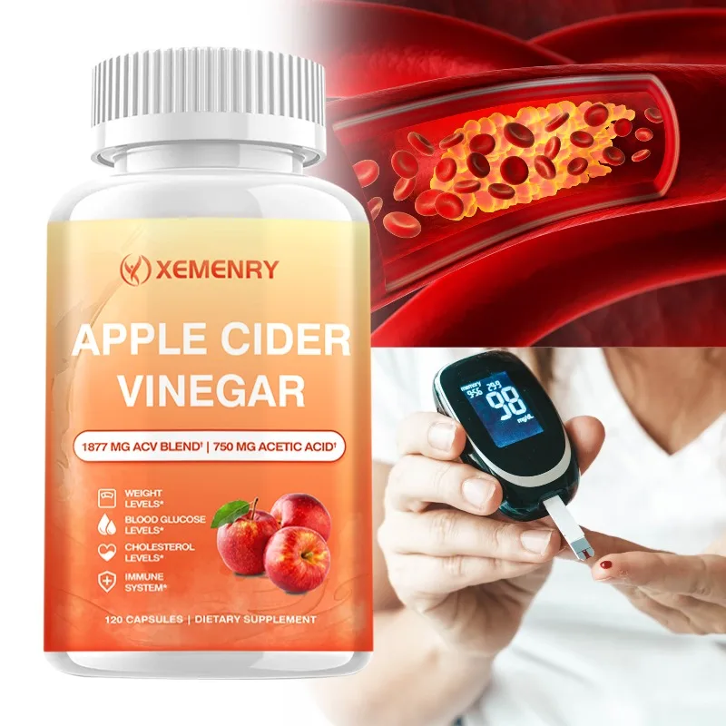 

Apple Cider Vinegar - Weight Management, Increase Satiety, Relieve Bloating, Promotes Digestive Health, Boost Immunity, Non-GMO
