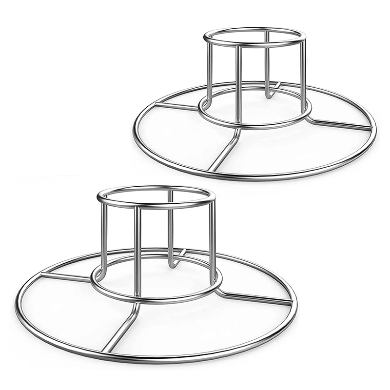 

2-Piece Beer Can Chicken Rack Suitable For Grill Oven Smokers Sturdy Stainless Steel Beer Butt Chicken Rack