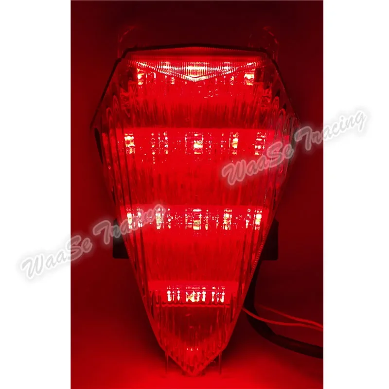 waase For Yamaha YZF R6 2006 2007 Taillight Rear Tail Light Brake Turn Signals Integrated LED Light