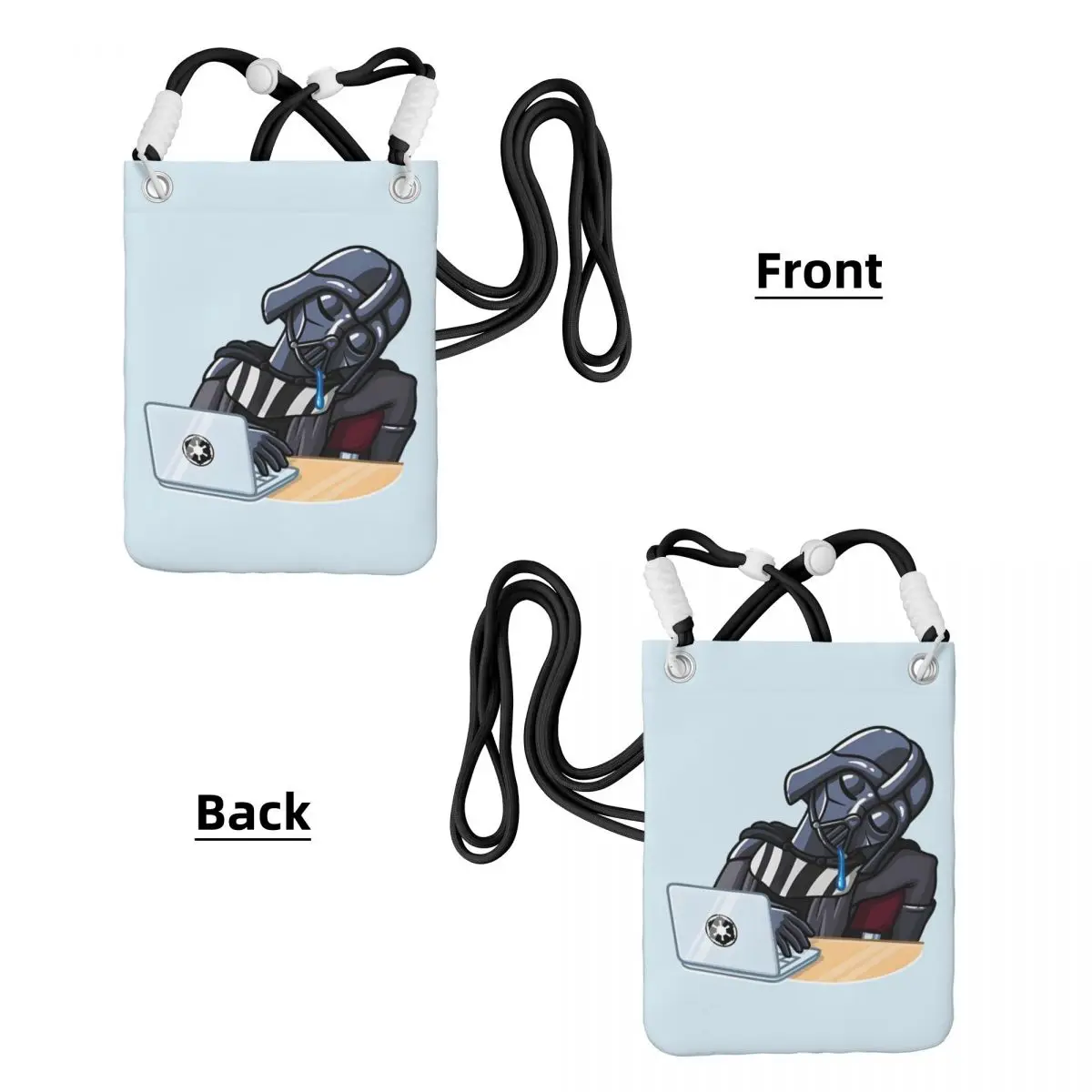 مخصص M-Mandalorianed حقيبة الهاتف المحمول الرجال النساء الفضاء التلفزيون الكتف حقيبة كروسبودي التسوق حزام الكتف للانفصال #2