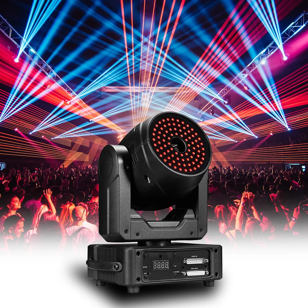 

Moving Head Lights Animation DMX512 3W Full Color RGB Professional Stage Light Effect for Nightclub Bar DJ Party Stage Lighting