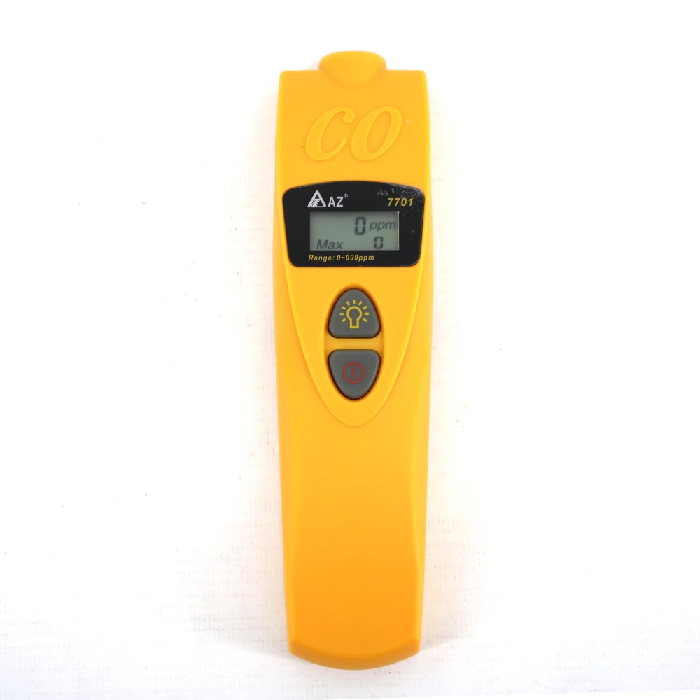 AZ7701 Digital Pocket Type Carbon Monoxide Portable CO Meter With Back Light CO Range 0~999ppm