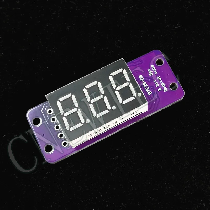 MAX7219 0,36-дюймовый 3-битный цифровой светодиодный дисплей, 7-сегментный модуль, сварный, 5 цветов, доступный для Arduino STM32 STC AVR ESP32