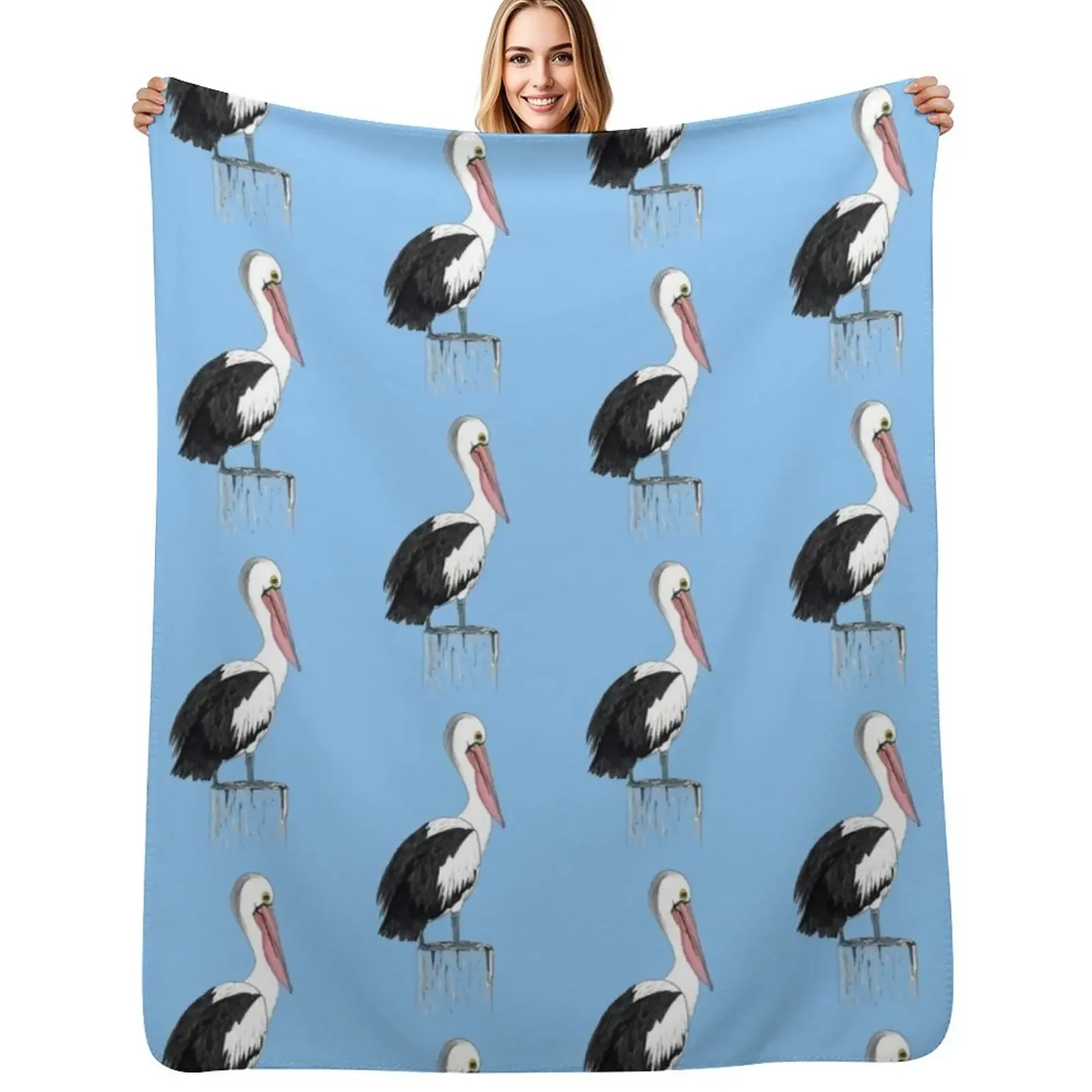 

Australian Pelican Throw Blanket Giant Sofa valentine gift ideas Luxury St Blanket