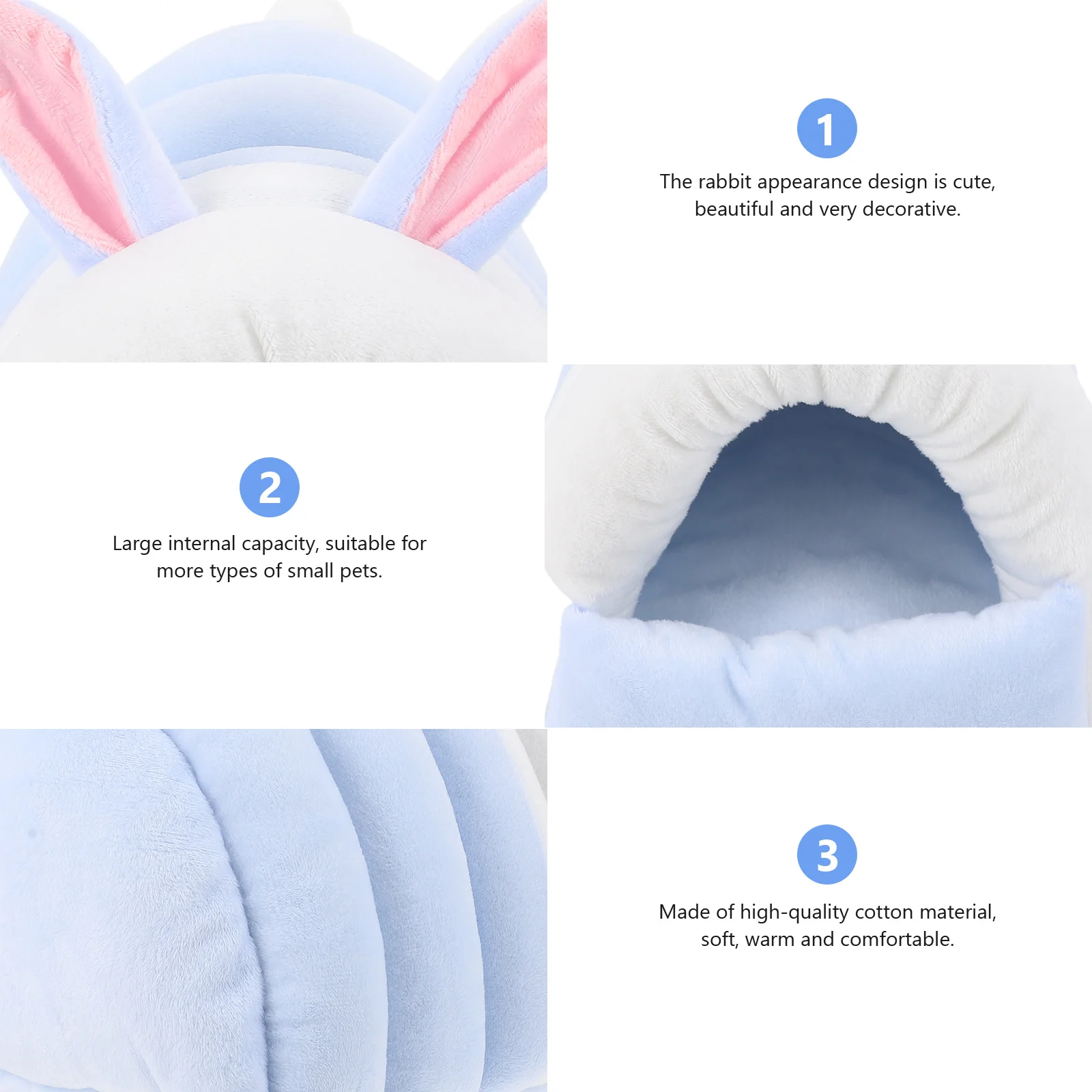 

Pet Warm Premium Material Small Animal Nest Hammock Cage Hand Washable Warm Bed for Hamster Puppy Hedgehog