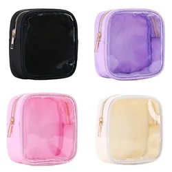 Multi-function PVC Cosmetic Bag Waterproof Zipper Small Storage Bags Makeup Organizers Cosmetic Pouch Women Girls Organizer