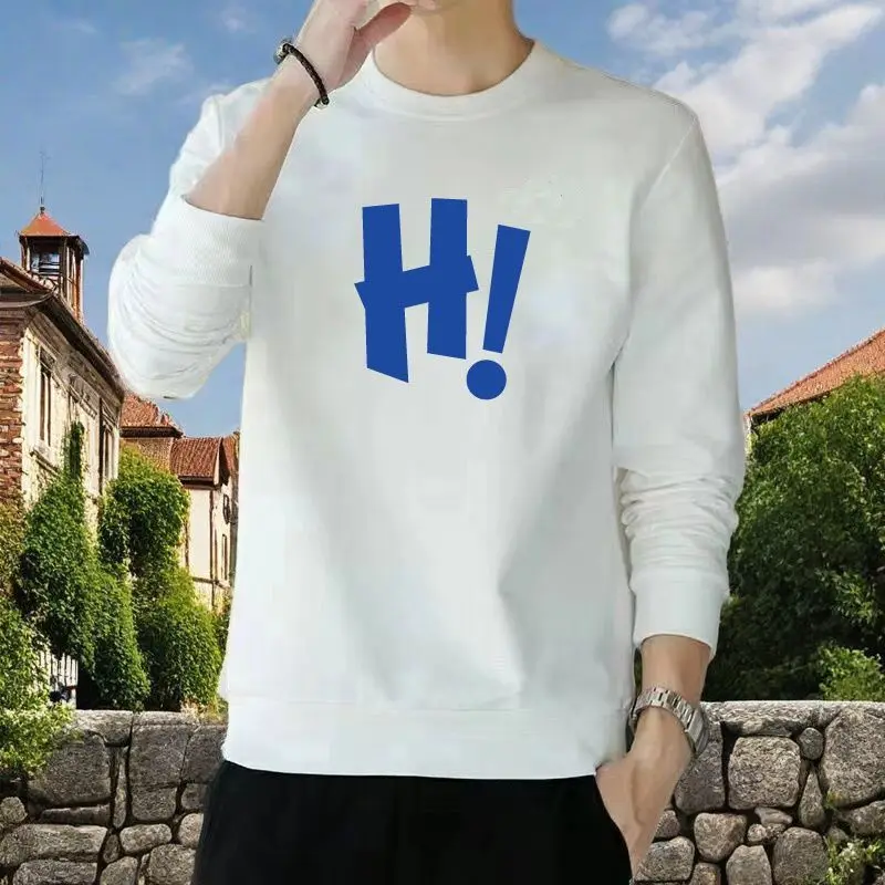 

Golf Apparel Men's Custom Printed Stylish Crew Neck Long Sleeve Top Fall/Winter Slimming Pure Cotton Sweatshirt