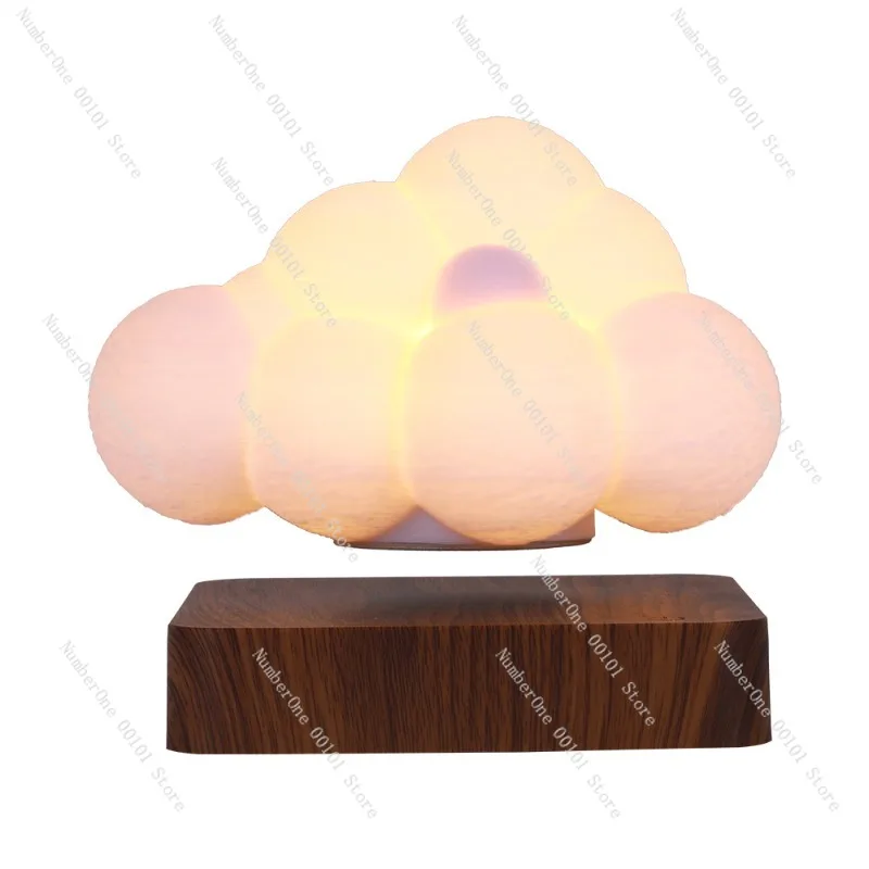 Magnetic Levitation Cloud Lamp, Romantic Bedroom Atmosphere Desk Decoration, Creative Floating Light Gift