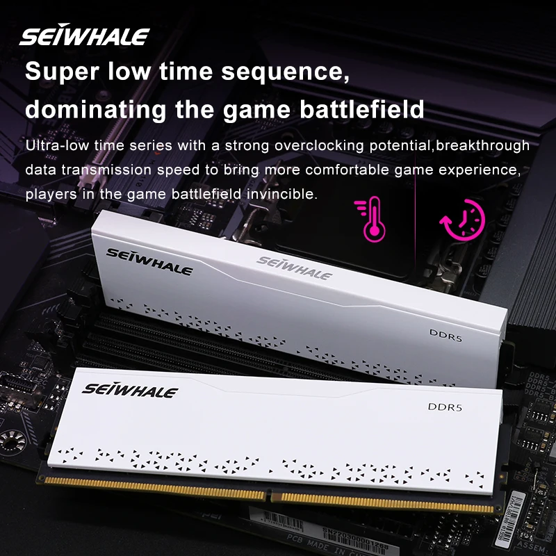 แรม SEIWHALE DDR5 16GB 6000MHz 5600MHz 4800MHz สำหรับคอมพิวเตอร์