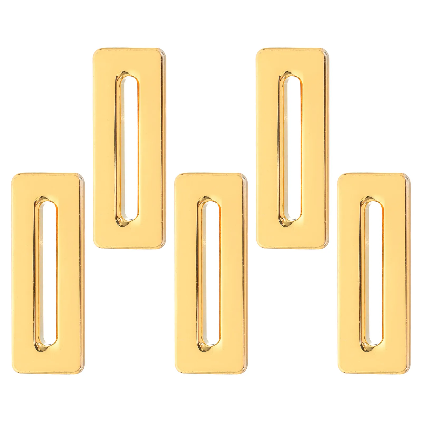 

5Pcs Sink Overflow Hole Cover Metal Rectangle Black Bathroom Washbasin Overflow Drain Cap Replacement Ring Washbasin Hole Cover