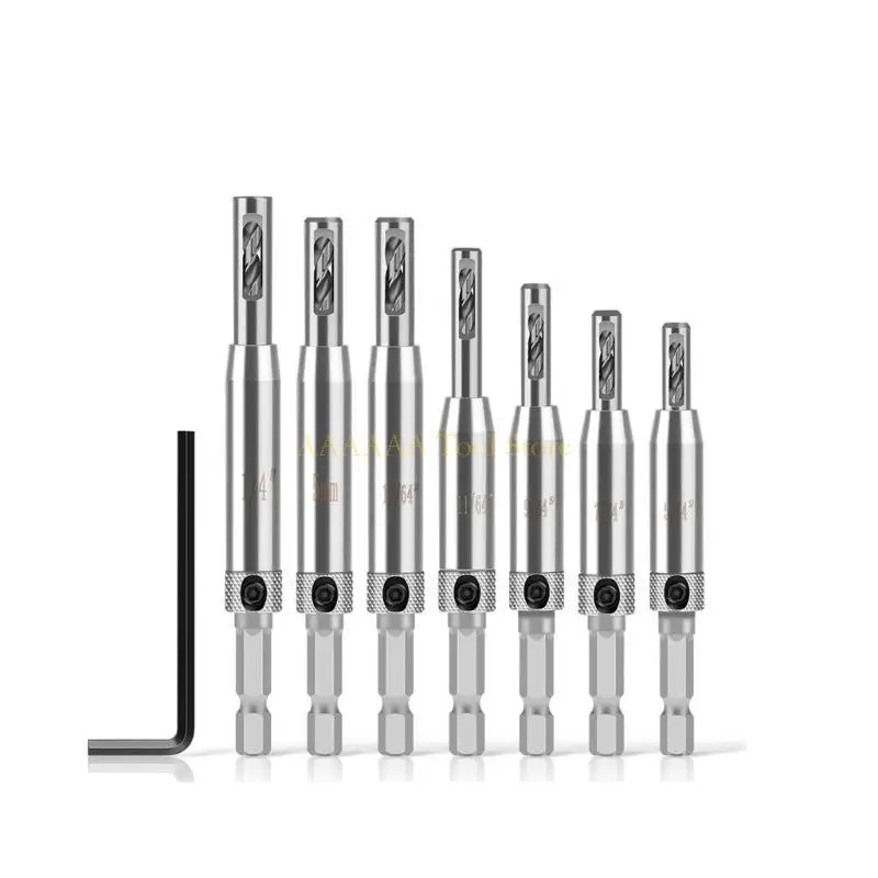 

A2BE 7 шт. набор автоматических центральных сверл для стальных сверл для деревообрабатывающей промышленности