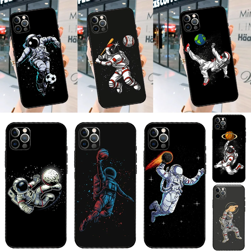 Astronaut Baseball Soccer Basketball Case For Samsung Galaxy A57 A37 A26 A56 A16 A06 A55 A35 A15 A53 A13 A32 A52 A54 A34 A14 A17