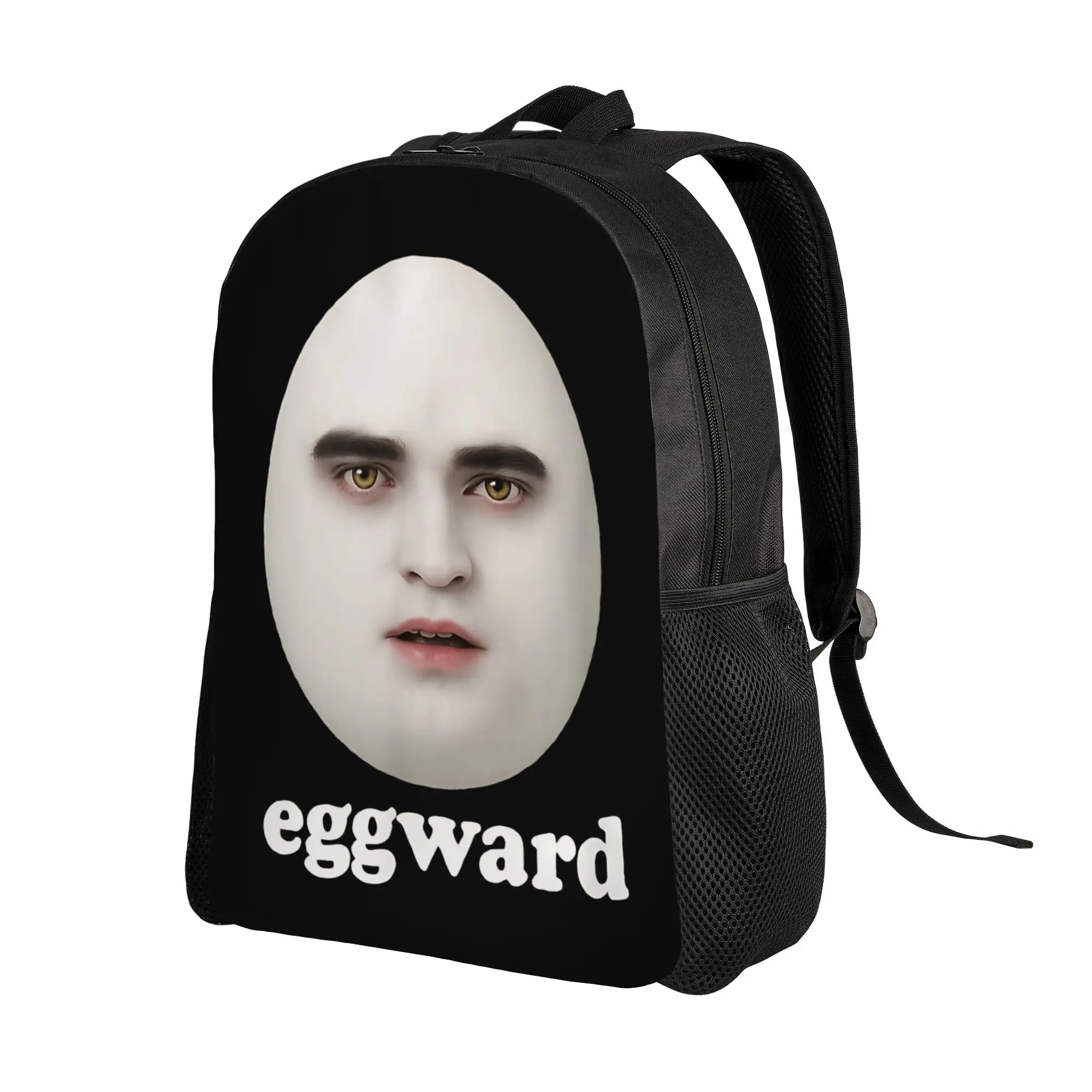 Eggward Funny Meme Backpack High School Business Twilight Edward Cullen Daypack for Men Women Laptop Computer Canvas Bags