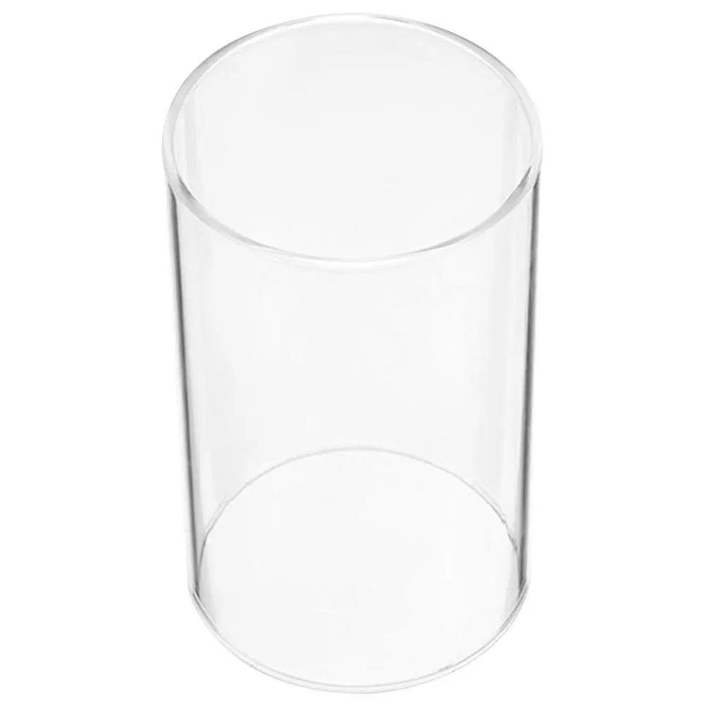 Glass Shade High Borosilicate Clear Cylinder Decorative Windproof Holder Sleeve Home Wedding Banquet Decor