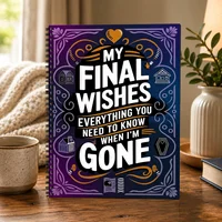 My Final Wishes Journal, A5 Spiral End-of-Life Planner for Family Instructions and Important Records