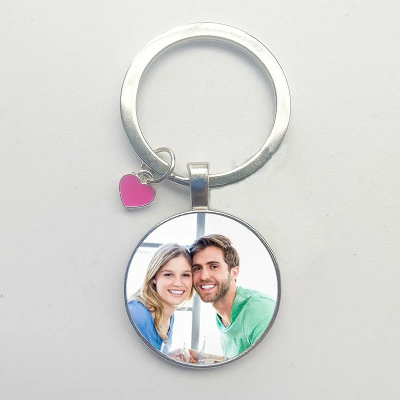 Double-Sided Personalized Pendant Baby\'S Custom Keychain Photo Mom Dad Grandparents\' Parents Love A Gift For Family Member