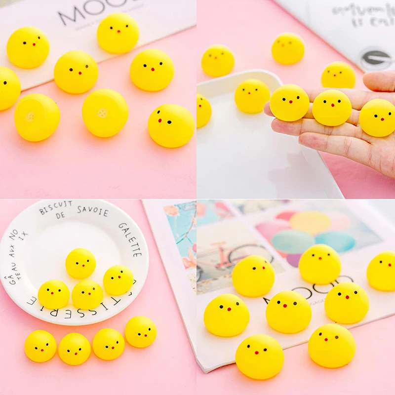 1Pc Anti  Stress Chick Mochi Relief Toys For Adult Kids Anti Stress Antiestress Ball Funny Birthday Party Gift Fidget Toys