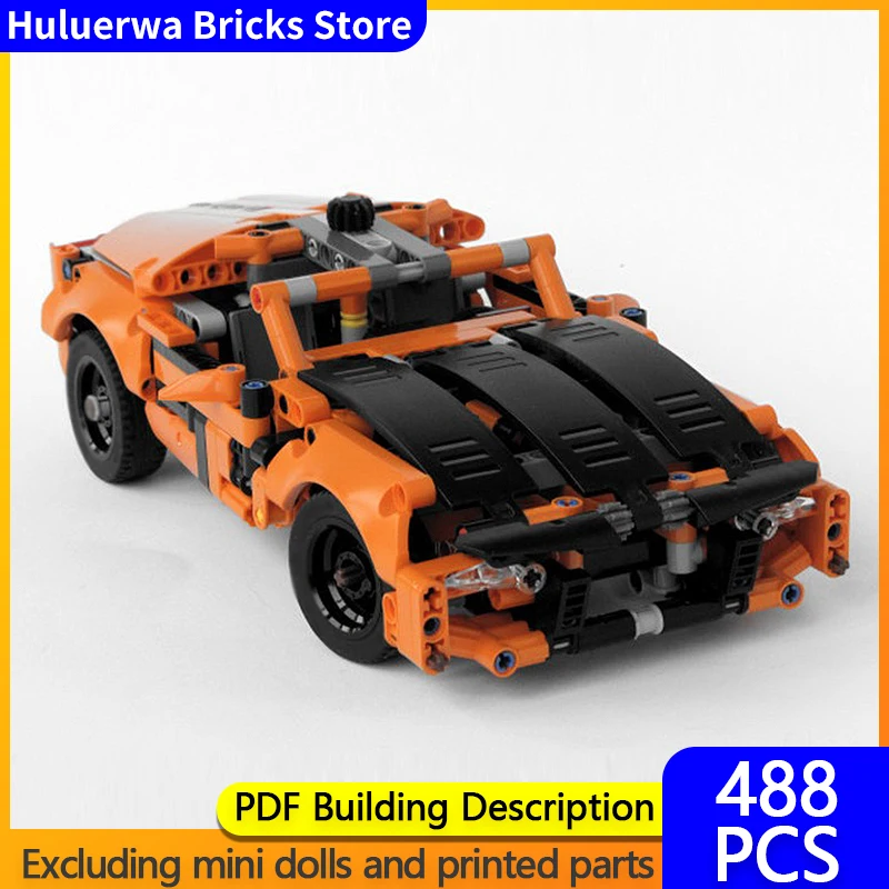 

Speed Racing Car Model MOC Building Bricks Runner Top Tier Sports Car Modular Technology Gift Holiday Assemble Children Toy Suit