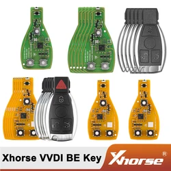 Xhorse VVDI BE Key Pro poprawiona wersja z 3/4 przyciskami inteligentny klucz samochodowy powłoki dla Mercedes Benz MB BGA 315/433MHz może konwertować PCB