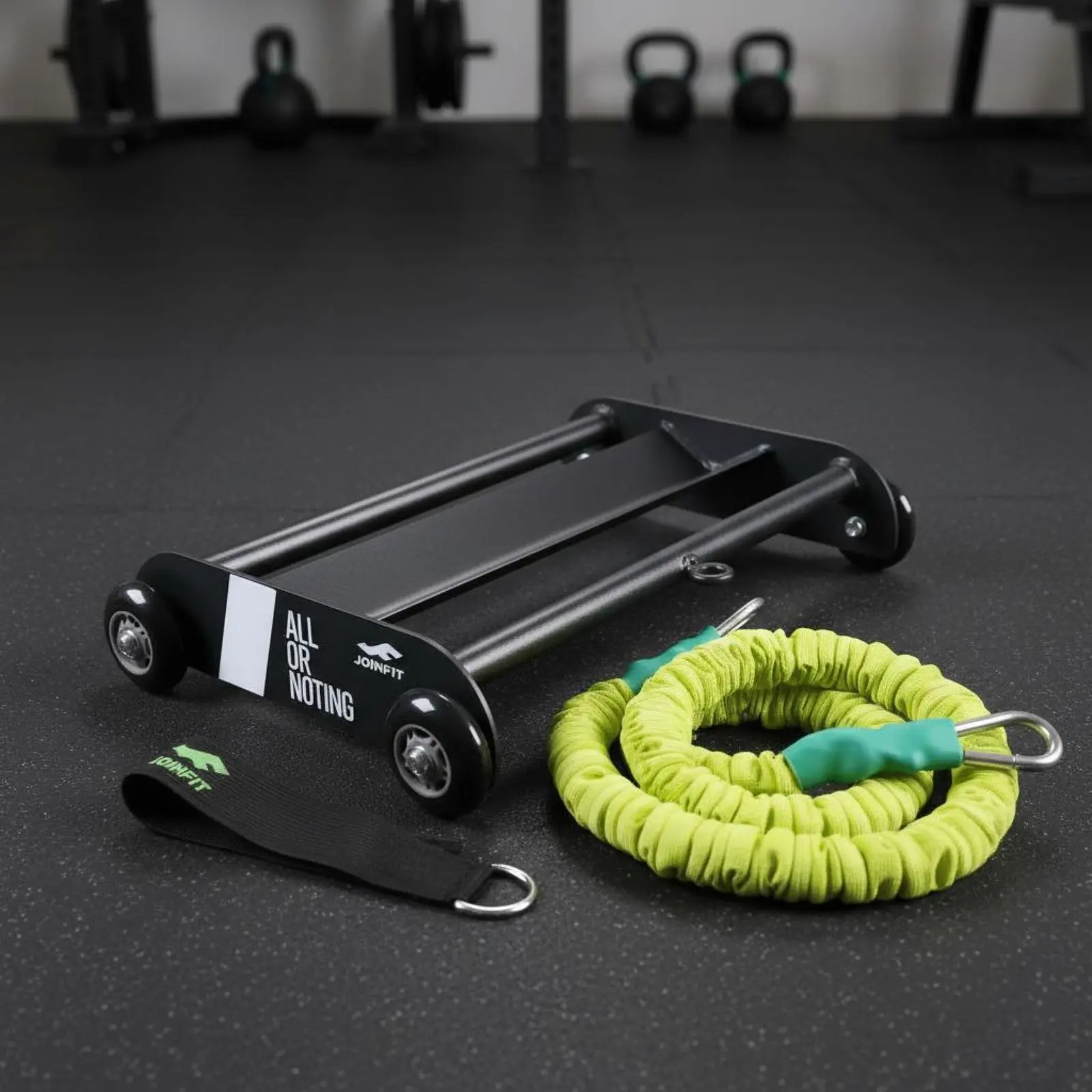 Ab Roller Wheel with Resistance Bands Ab Wheel Coach Fitness Equipment Portable Workout Gear Stainless Steel Shaft view 3