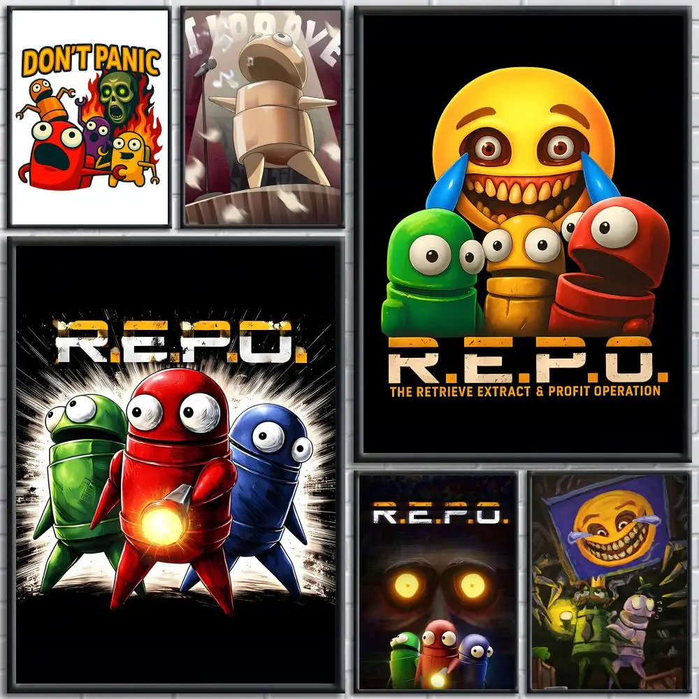 R-Repo Video Game Painting Calligraphy Wall Art Canvas Poster Premium Home Decor Print For Living Room Bedroom