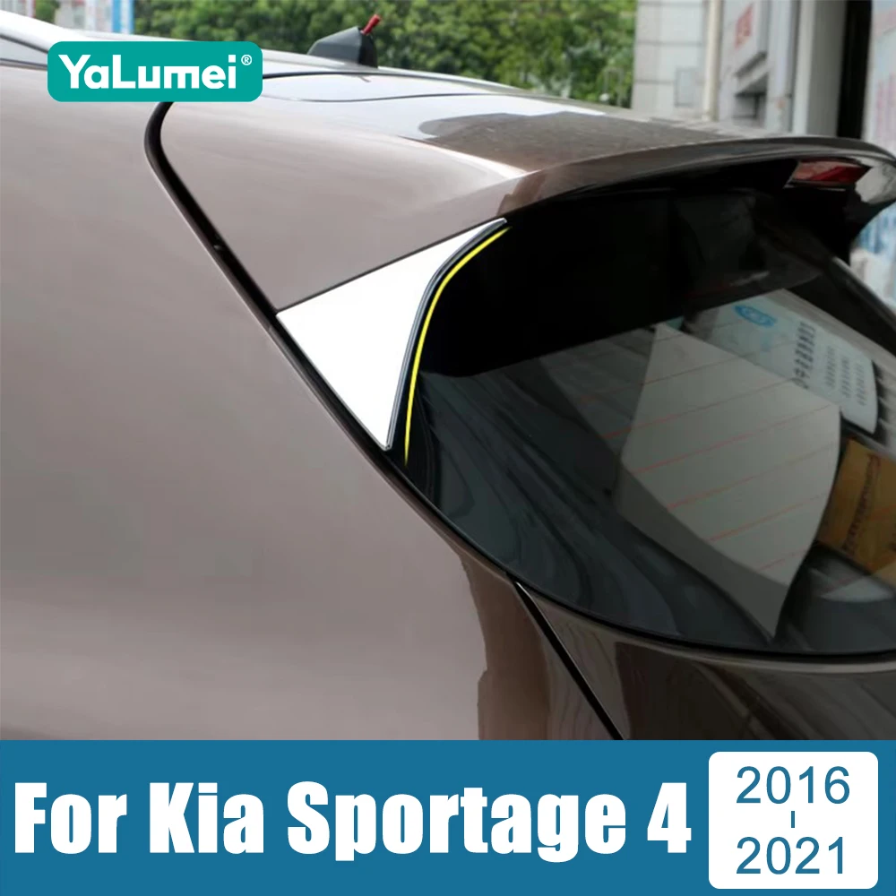 

For Kia Sportage 4 QL 2016-2021 Rear Window Spoiler Side Wing Decorative Strips Stickers Auto Accessory for Car Styling