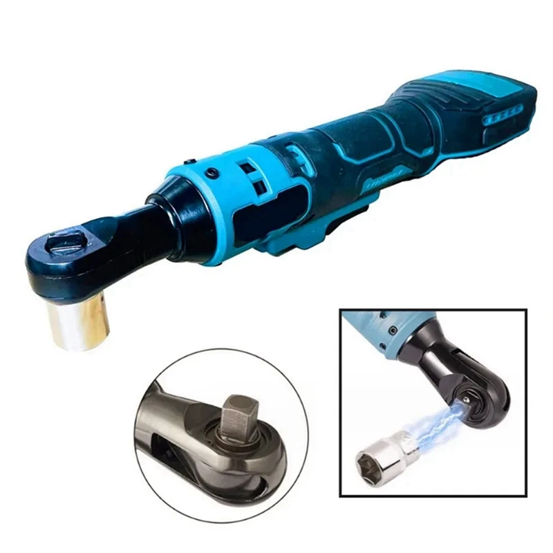 Cordless Elétrica Recarregável Chave De Fenda, Chave De Catraca, Parafuso Porca, Remoção De Peças, Makita 18V Bateria, 3/8\