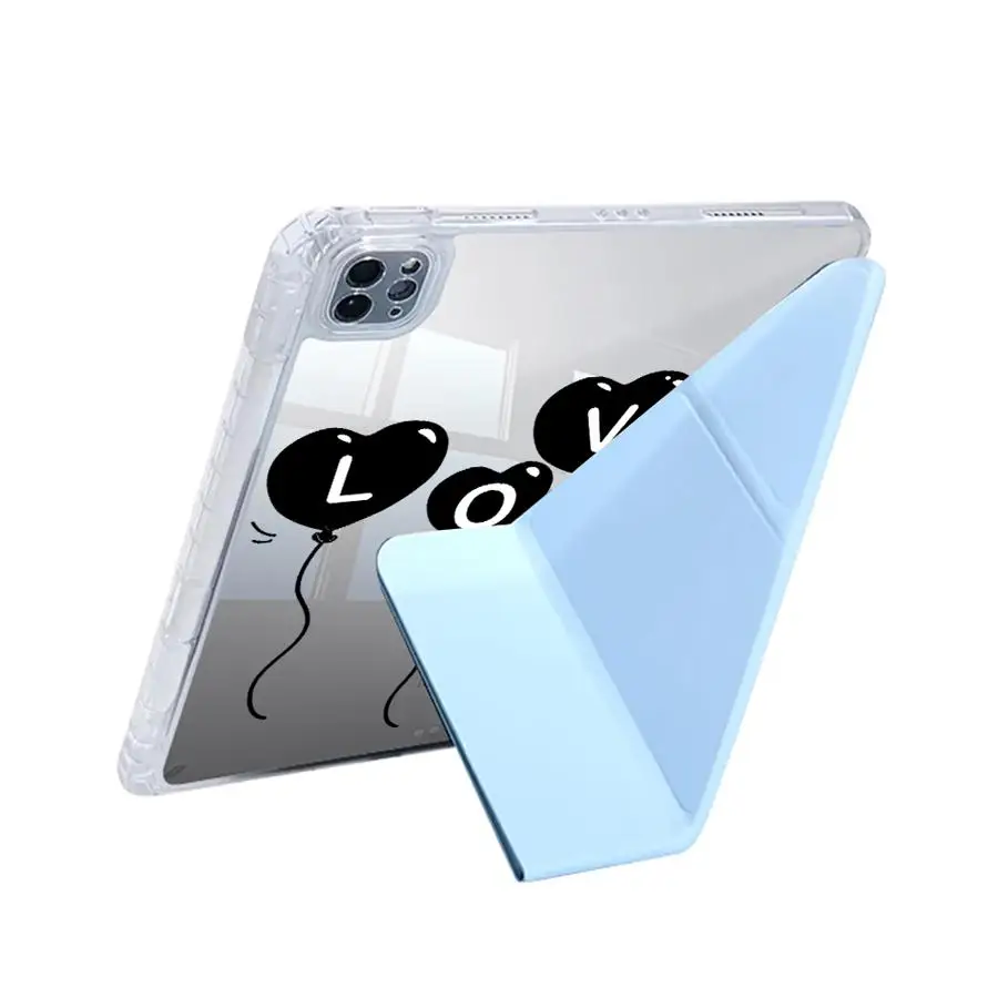 Funda Protectora para Tablet con Diseño de Globos de Amor, Compatible con iPad Air 4 5 M3 M2 M4 11 Pulgadas Pro 11.ª 10.ª 9.ª 8.ª 12 Pro 2025 Mini 6 7 Y-Fold