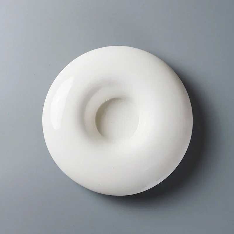 Creative White Ceramic Platter Fruit Salad Cold Dish Artistic Conception Dish Characteristic Modeling Kitchen Tableware Plates