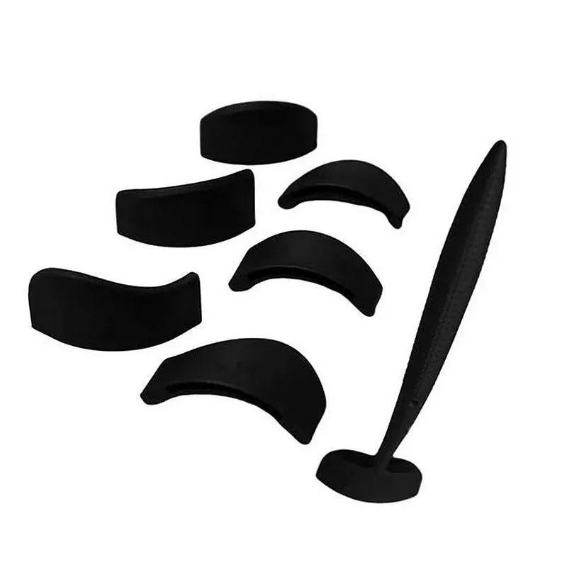 6-in-1 Instant Winged Eyeliner-stempelset - Professioneel Cat Eye-stencil-tool met vervangbare koppen en droogstandaard, symmetrisch