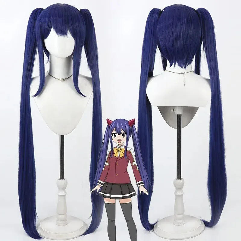 

Fairy Tail Wendy Marvell Cosplay Wig Wizard Girl Anime Roleplay Party Costume Prop Synthetic Hair
