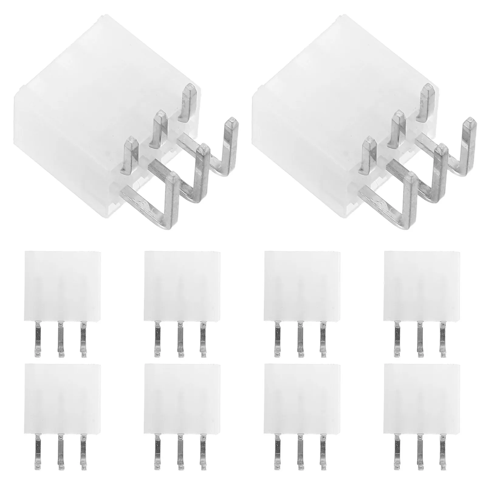 10Pcs 6 Pin Pcie Female Connector Through Hole Right Angle Power Socket GPU Board Header Compatible Graphics Card Mining Rig