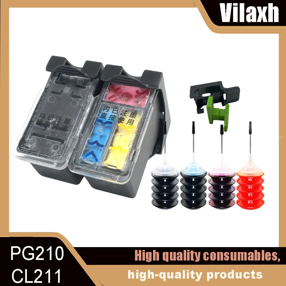

PG210 CL211 Replacement pg210 cl211 Ink Cartridge for Canon Pixma MP240 MP250 MP260 MP270 MP280 MP480 MP490 MP495 Inkjet Printer