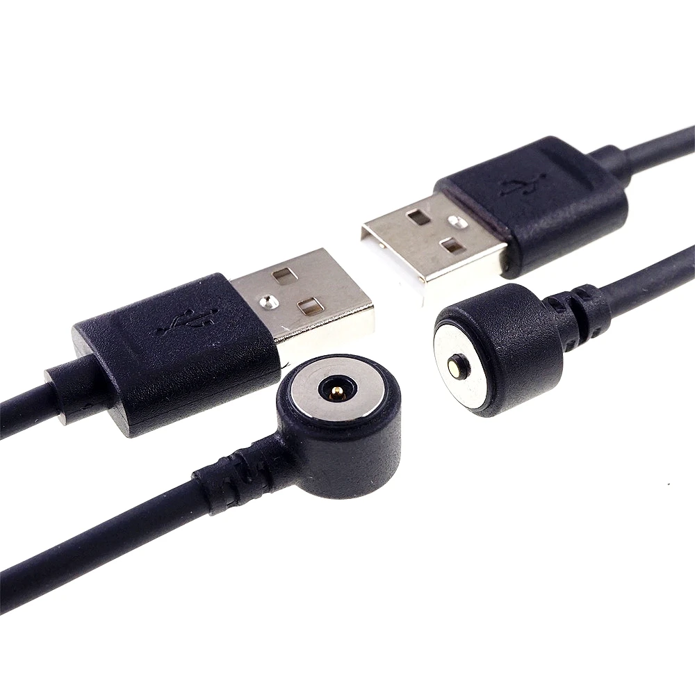 12V3A Rotierendes magnetisches Ladekabel Männlich Weiblich Gewinde M8 M12 Pogo Pin Stecker Adapter USB A Typ Power Charge Solution – Detail 4