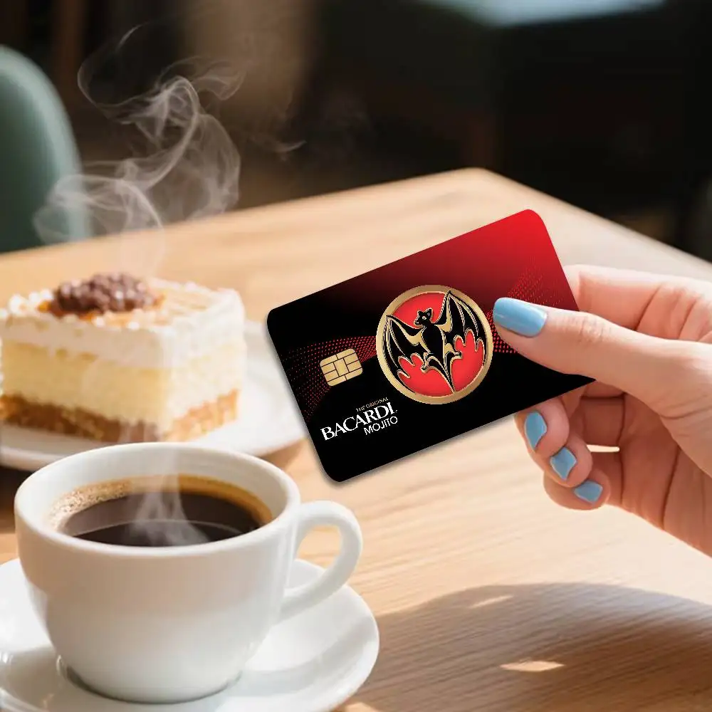 B-Bacardi Anime Cartoon Sticker Film Skin for Credit Card Debit Bank Bus Card