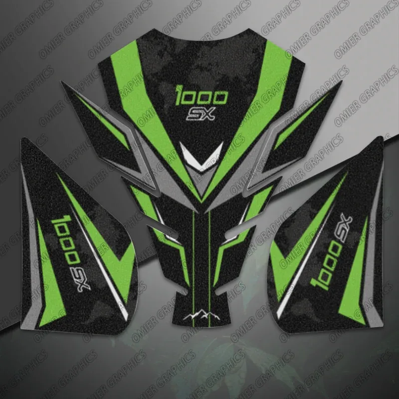 For Kawasaki Z1000SX Z 1000 SX Tank Pad Motorcycle Stickers Decals Accessories Protectors