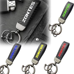 Personalização De Fibra De Carbono Keychain, Premium Acessórios para Zontes Shengshi ZT310X 310T 310V ZT310R G1 125 ZT125 ZT125U