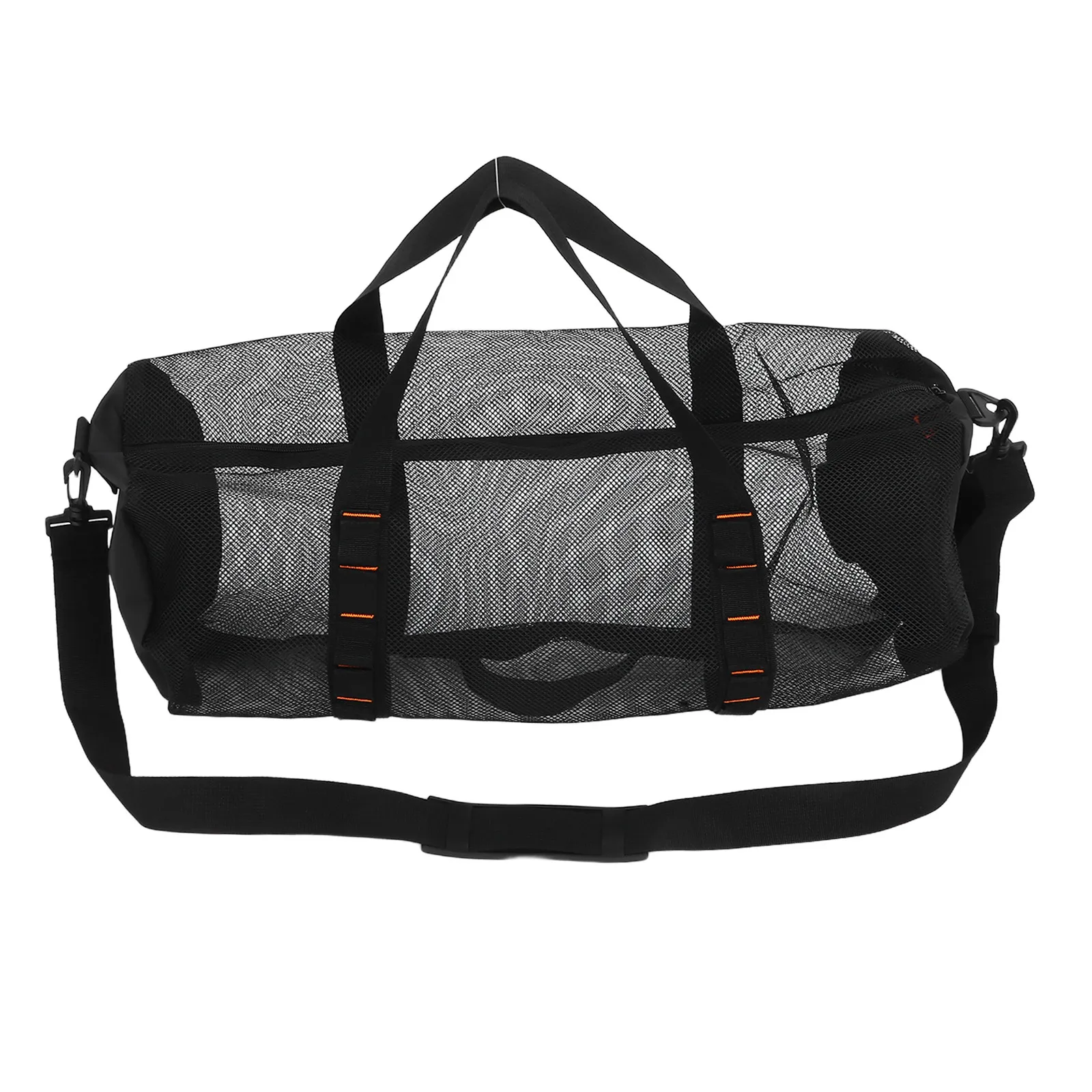 

Большая цилиндрическая сетчатая пляжная сумка для женщин: для отпуска, плавания, дайвинга, сноркелинга, путешествий. Быстросохнущая, легкая, дышащая, сетчатая сумка для плавания.