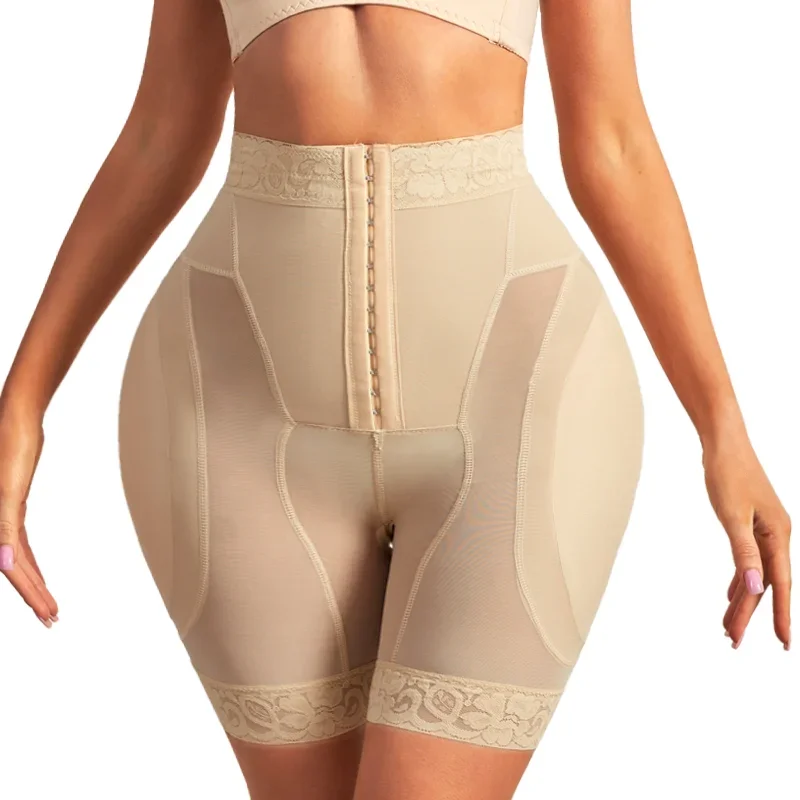 CXZD Women High Waist Body Shaper Padded Hip Enhancer Shapewear Slimming Flat Belly Shorts Breathable Butt Lifting Mesh Panties