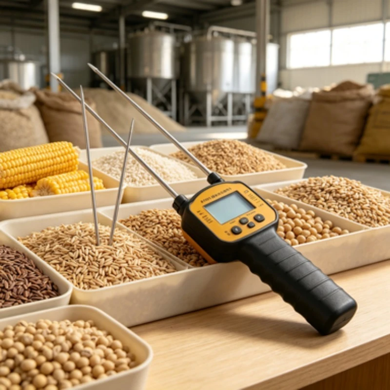 AR991 Portable Grain Moisture Meter Digital Tester For Corn Wheat Soybean Rice Water Content Detection